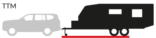 Diagram showing where Tare Trailer Mass is measured
